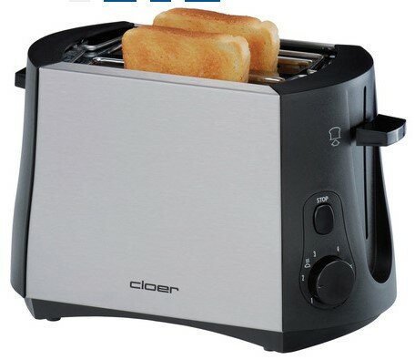 cloer 3419 Toaster edelstahl/schwarz